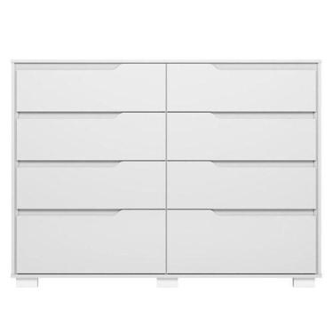 Imagem de Cômoda Gaveteiro Georgia Branco Brilho - Moval - MOVAL MOVÉIS
