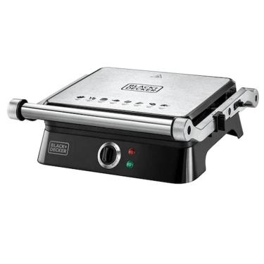 Imagem de Grill Elétrico Black+Decker G1400N, com Abertura 180° - 110V