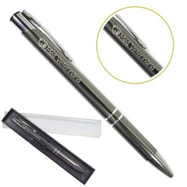 Imagem de Caneta Personalizada Cursos Metal Profissional Coloridas Med. Veteriná