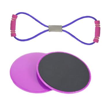 Imagem de Vaveren Deslizadores de Exercício Deslizadores de Fitness Equipamentos Leves Compactos Discos de Deslizamento de Exercício Discos de Fitness para Academia em, Roxo