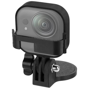 Imagem de GEEKRIA Suporte magnético compatível com câmera de ação Insta360 GO, suportes estabilizadores de mesa, alça ajustável, adequado para mesa, atividades ao ar livre, fotos de carro (preto)