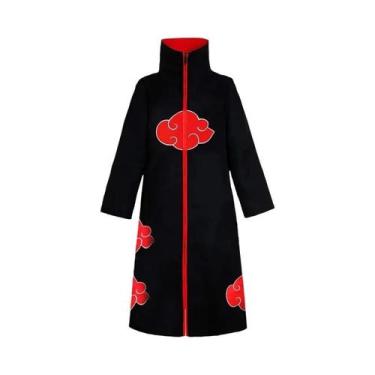 Imagem de Fantasia De Cosplay De Anime Uchiha Itachi Com Capa De Nuvem Vermelha 