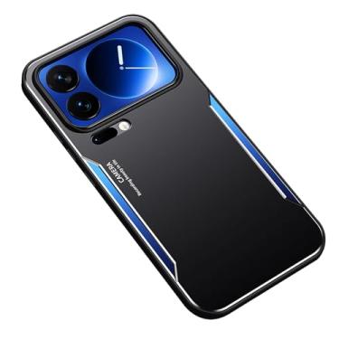 Imagem de HAOMRIYL Capa para Xiaomi 17 Pro Max/17 Pro/17, capa de proteção de lente traseira de PC antiqueda slim fit, azul, 17 Pro Max