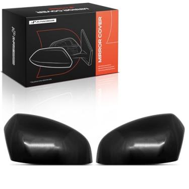 Imagem de A-Premium 2 peças de tampas de espelho retrovisor do lado do motorista e do passageiro - compatível com Honda HR-V 2023 2024 2025 - preto liso, sem furo de seta