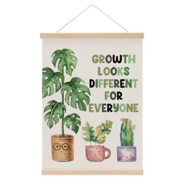 Imagem de Cabide de pôster inspirador, decoração de escritório de terapia, mentalidade de crescimento, decoração de parede, presentes motivacionais, pôsteres educativos, arte de parede, faixa para pendurar na