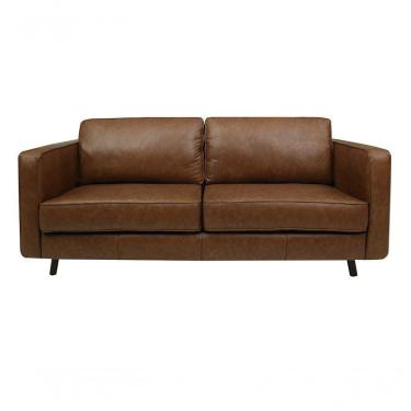 Imagem de Sofá De Couro Guarujá 3 Lugares Soft Mel - Mempra Design