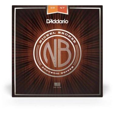 Imagem de Encordoamento Para Violão D Addario Nb1047 Aço .010 Níquel Bronze [f002]