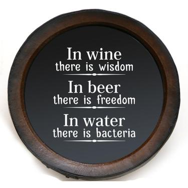 Imagem de Quadro Decorativo Porta Rolhas Redondo In Wine Wisdom