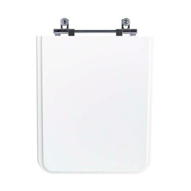 Imagem de Assento Sanitário Tampa De Vaso Branco Mdf Laqueado Square Para Bacia Incepa