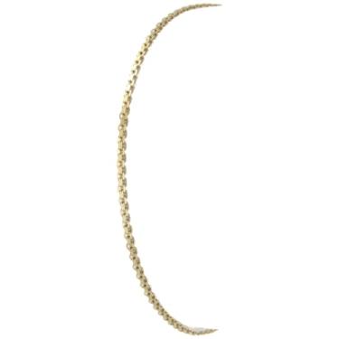 Imagem de Pulseira Feminina Ouro 18k 750 Bismark 18cm Certificado 18 Cm 22 Cm Dourado