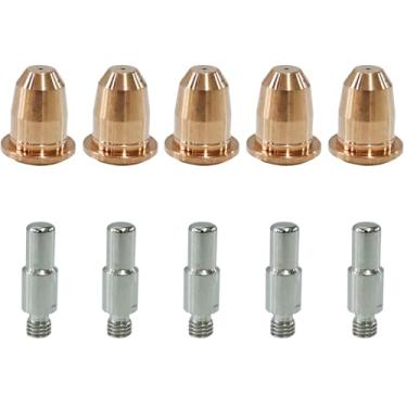 Imagem de CTJCTJ Kit de acessórios de tocha de corte a plasma S45 PR0110 eletrodos PD0116-08 pontas consumíveis para tocha Trafimet S45 10 peças