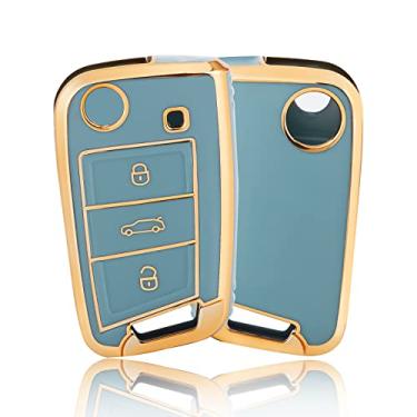 Imagem de Capa para chave Ibiza mk7 Tiguan mk2 para carro Skoda Octavia Volkswagen Golf Key Case Seat Key Cove