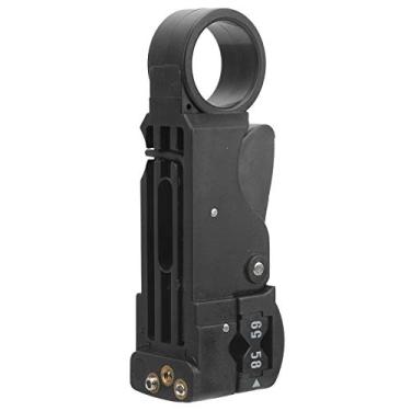 Imagem de Garosa Alicate de Descascamento de Cabo HT-312B Ferramenta de Descascador de Fio de Plástico Ajustável para Cabo Coaxial RG-58/59/62 Com Lâminas Substituíveis Cortador Portátil Ergonômico