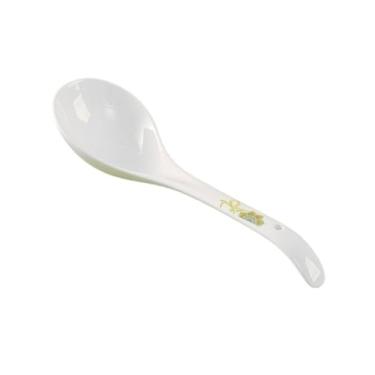 Imagem de Colheres de Jantar Colher de sopa pequena cerâmica branca colher arroz japonês porcelana lisa agitação chinesa, 1 peça(Grande)