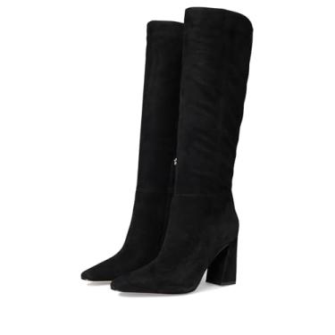 Imagem de Marc Fisher LTD Bota de cano alto feminina Yarli, Camurça preta 002, 35