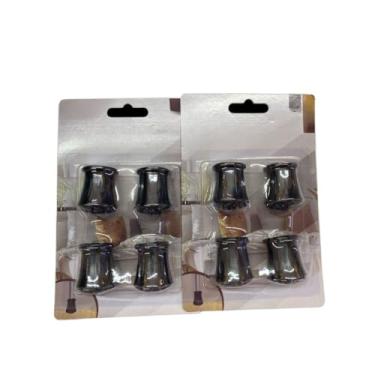 Imagem de Protetor Cadeira Mesa Pé Silicone Feltro Ponteira(KIT 8 UNIDADES)