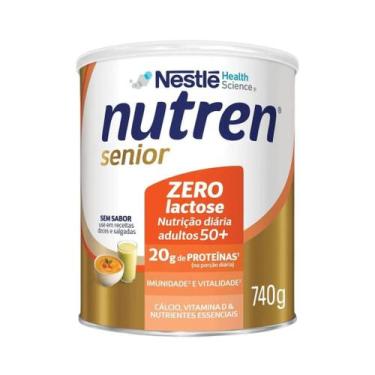 Imagem de Nutren Senior Zero Lactose, Sem Sabor 740g, Nestlé - NESTLE, Sem Sabor