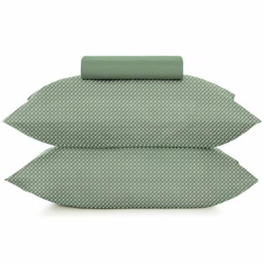 Imagem de Jogo de Cama King 3 peças Altenburg Toque Acetinado Slim Organic - Verde