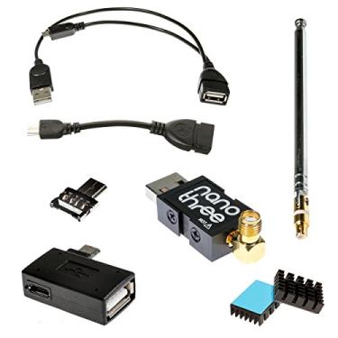 Imagem de NESDR Nano 3 OTG - Pacote Premium Tiny RTL-SDR para Android e outros dispositivos host USB OTG (microUSB). Rádio definido por software RTL2832U e R820T2.