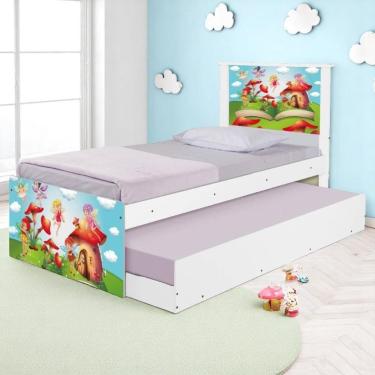 Imagem de Bi Cama Juvenil Zap Com Cabeceira Mundo Das Fadinhas