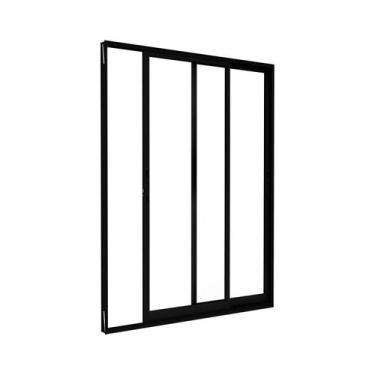 Imagem de Porta de Alumínio de Correr Lateral 2 Folhas 215x160cm Lucasa Ideale