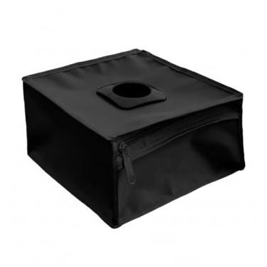 Imagem de Porta Sacola Puxa Saco Dispenser de Gaveta Nylon Impermeável com Zíper – Organizador de Sacolas Plásticas 19x17x9 cm – Resistente, Fácil de Limpar, com Ilhós e Zíper