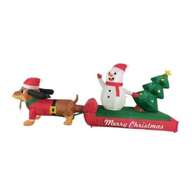 Imagem de Fenteer Decoração de Natal Inflável para Jardim, Enfeite de Natal, Decoração Natalina para Pátio