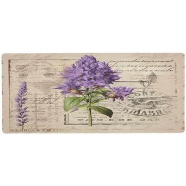 Imagem de Wassud Tapete de mouse lavanda para jogos com base de borracha antiderrapante, mouse pad longo para teclado de computador com borda costurada, almofada grande à prova d'água para escritório, casa