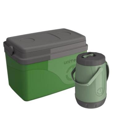 Imagem de Jogo Térmica Cooler 15l + Jarra Térmica Pavia 2,5l Unitermi, Verde