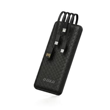 Imagem de Power Bank 10000mAh PRO BTE-80A preto – alta duração, rápido, Carregador Portátil Rápido com USB, Tipo-C, Lightning e Micro USB – para iPhone, Samsung, Android, tablet, iPad, Fones e Mais