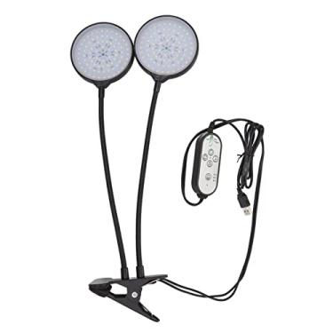 Imagem de Hyuduo Luz LED de Cultivo de 30 W, Cabeça Dupla Alimentada por USB, Luz de Planta de Espectro Completo Semelhante Ao Sol Com Mangueira Ajustável de 360 ​​graus, para Uso Interno e