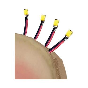 Imagem de Fio LED SMD Vermelho E Preto 40 Peças HO N OO Escala Pré-soldado Micro