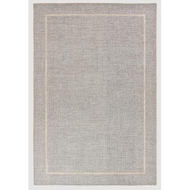 Imagem de Restoration and Renovation Tapete de lã feito à mão com coleção abstrata e espinha de peixe – durável para alto tráfego, design contemporâneo para sala de estar, quarto, sala de jantar (multiD, 9,5 x