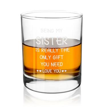 Imagem de Presentes de irmãs de irmãs - Ideias de presentes de aniversário para irmãs, copos de uísque, 283 g, Natal, Dia das Mães, Dia dos Namorados, Páscoa, presente de formatura para irmãs e mulheres adultas