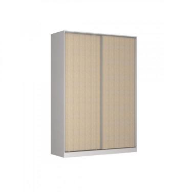 Imagem de Guarda Roupa Solteiro 2 Portas 3 Gavetas Nova Mobile Branco/noce