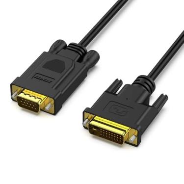 Imagem de Cabo DVI-D Ativo Para VGA 1,8 m Macho-Macho, 1080p, Conectores Banhados a Ouro, Chipset Integrado, Plug and Play, Para PC/Placa de Vídeo a Monitor/Projetor