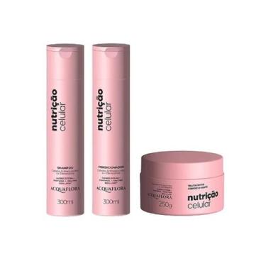 Imagem de Acquaflora Nutrição Celular Kit Tratamento Sh + Cond + Masc