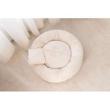 Imagem de Caminha Pet P 50x50cm  Luxo Dubai Bege  Malha Jacquard - SYS Home Deco