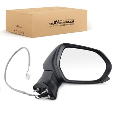 Imagem de maXpeedingrods Potência dos espelhos retrovisores laterais do passageiro para Toyota Camry 2018-2024 manual dobrável branco substitui 8791033C20PFM