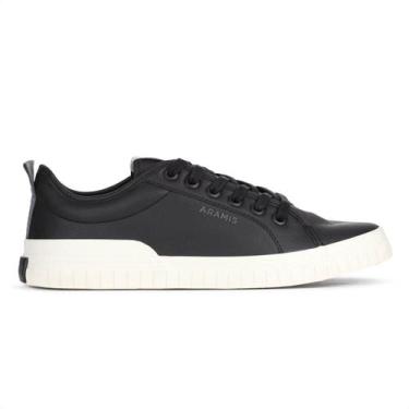 Imagem de Tênis Aramis Deep Leather Preto e Chumbo - Masculino, 40, Preto