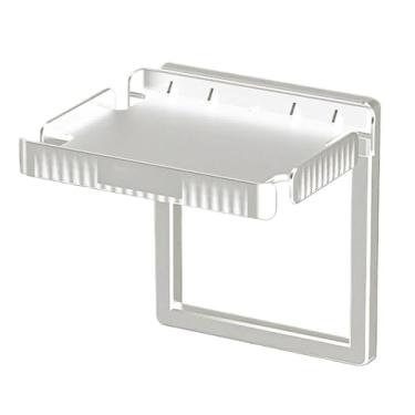 Imagem de Prateleira de tomada de parede, organizador de prateleira de parede para tomadas | Prateleira de saída adesiva Prateleira de parede montada na parede | Suporte de parede vertical decorativo para decor