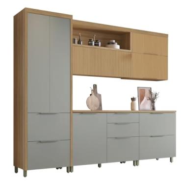 Imagem de Armário De Cozinha Completa 100% Mdf 7 Portas 6 Gavetas Mariah Nesher