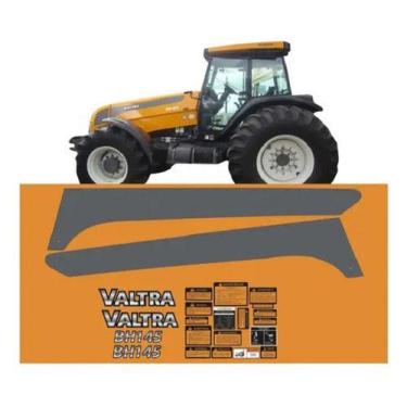 Imagem de Kit Adesivo Faixas Compatível Trator Valtra Bh145+ Etiquetas - ORAJET