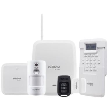 Imagem de Kit de alarme completo sem fio amt 8000 intelbras