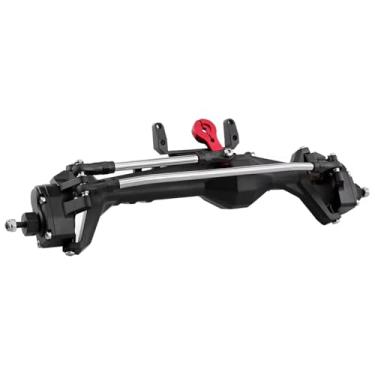 Imagem de Peças de carro RC compatíveis com Axial para Capra 1.9 para UTB AXI03004 F9 para Wraith 90018 RR10 1/10 RC Crawler Upgrade Part Metal Front and Rear Portal Axle(preto, dianteiro)