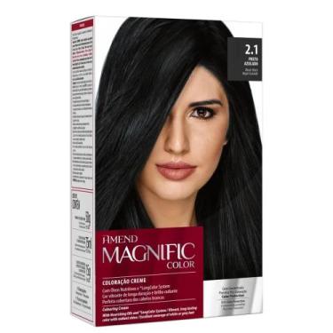 Imagem de Amend Magnific Color Coloração 2.1 Preto Azulado 140g - Amend Cosmétic