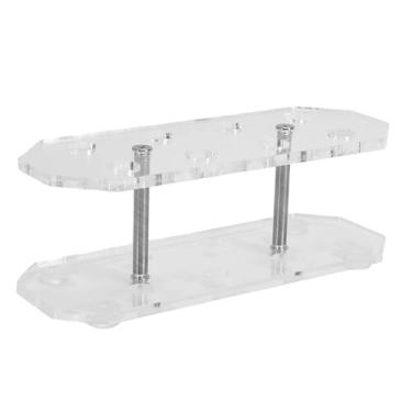 Imagem de AUNMAS Suporte de Dardo Acrílico Expositor Detém 8 Rack de Exibição de Mesa para Armazenamento e Organização de Dardo (Transparente)