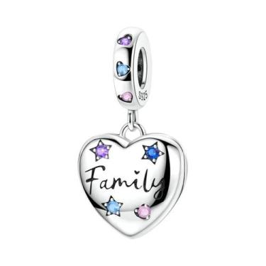 Imagem de Pingentes De Prata 925 Com Charms De Família E Amor, Compatíveis Com C