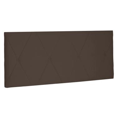 Imagem de Cabeceira Painel Estofada Cama Box Casal King Aquilla 195cm Suede Café - Desk Design