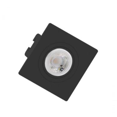 Imagem de Embutido Mini Dicróica Mr11 Face Plana Preto